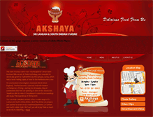 Tablet Screenshot of akshayacuisine.co.uk